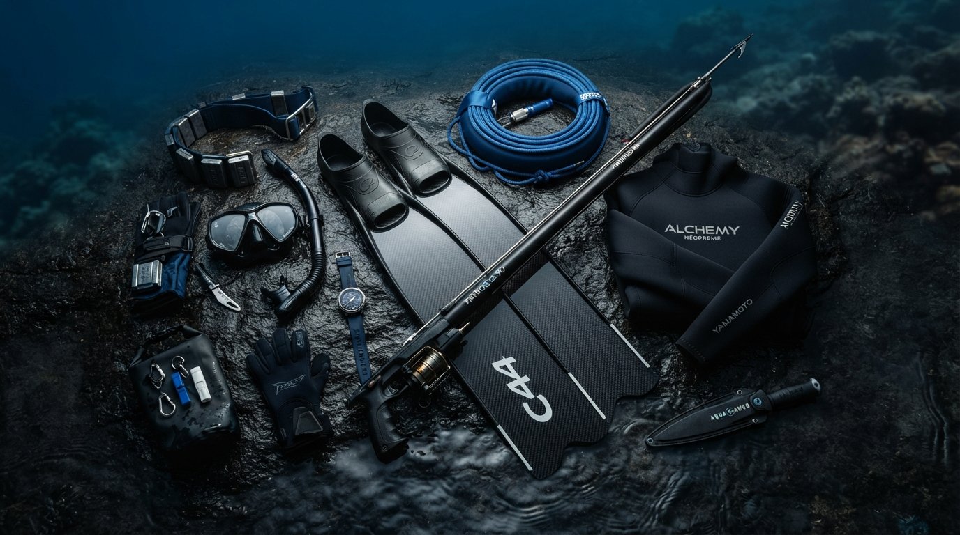Hero „Lotus HD“ polimeriniai povandeninės medžioklės plaukmenys, Cetma composites